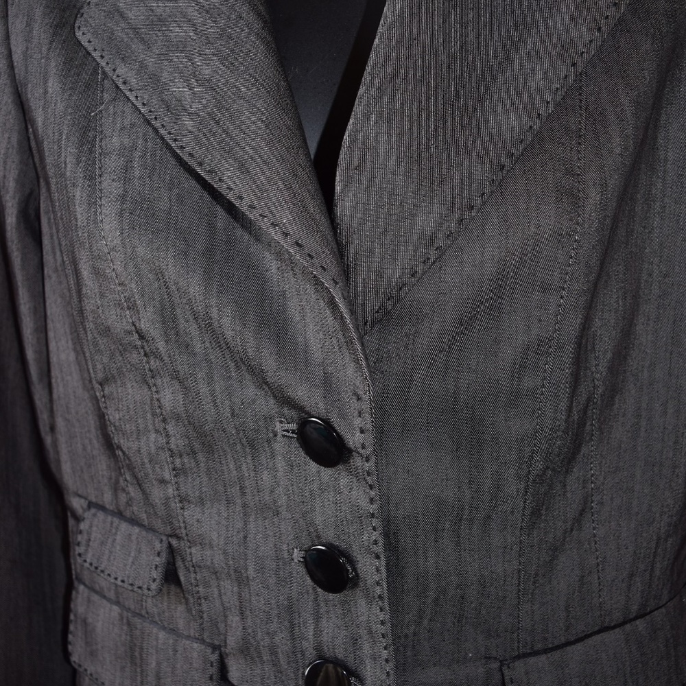 Willi Smith Black Dress Blazer Size 4 - Picture 3 of 7